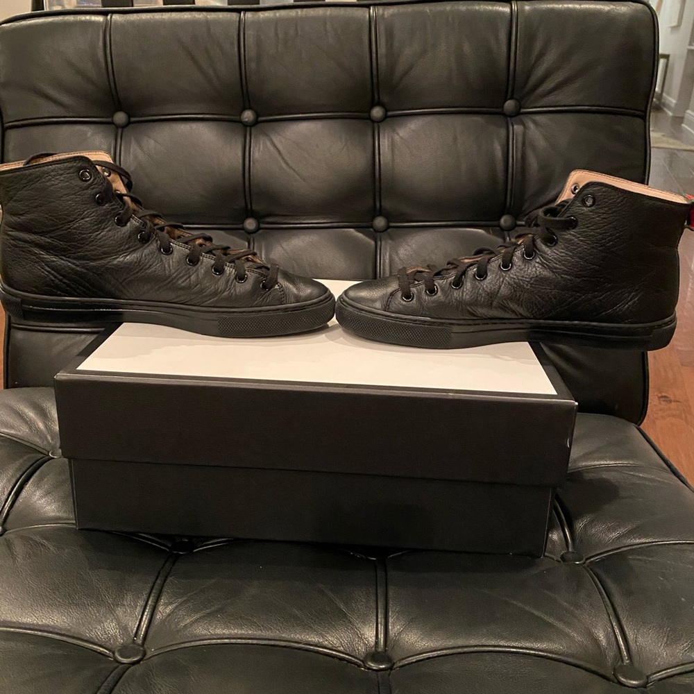 Tiger Gucci high tops Black